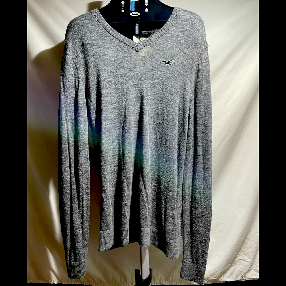 Hollister V neck Sweater grey M